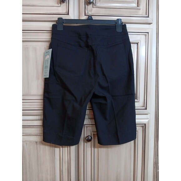 COLDWATER CREEK Size 8 Pull-On ShapeMe‎ Black Shorts! NWT - Picture 4 of 5